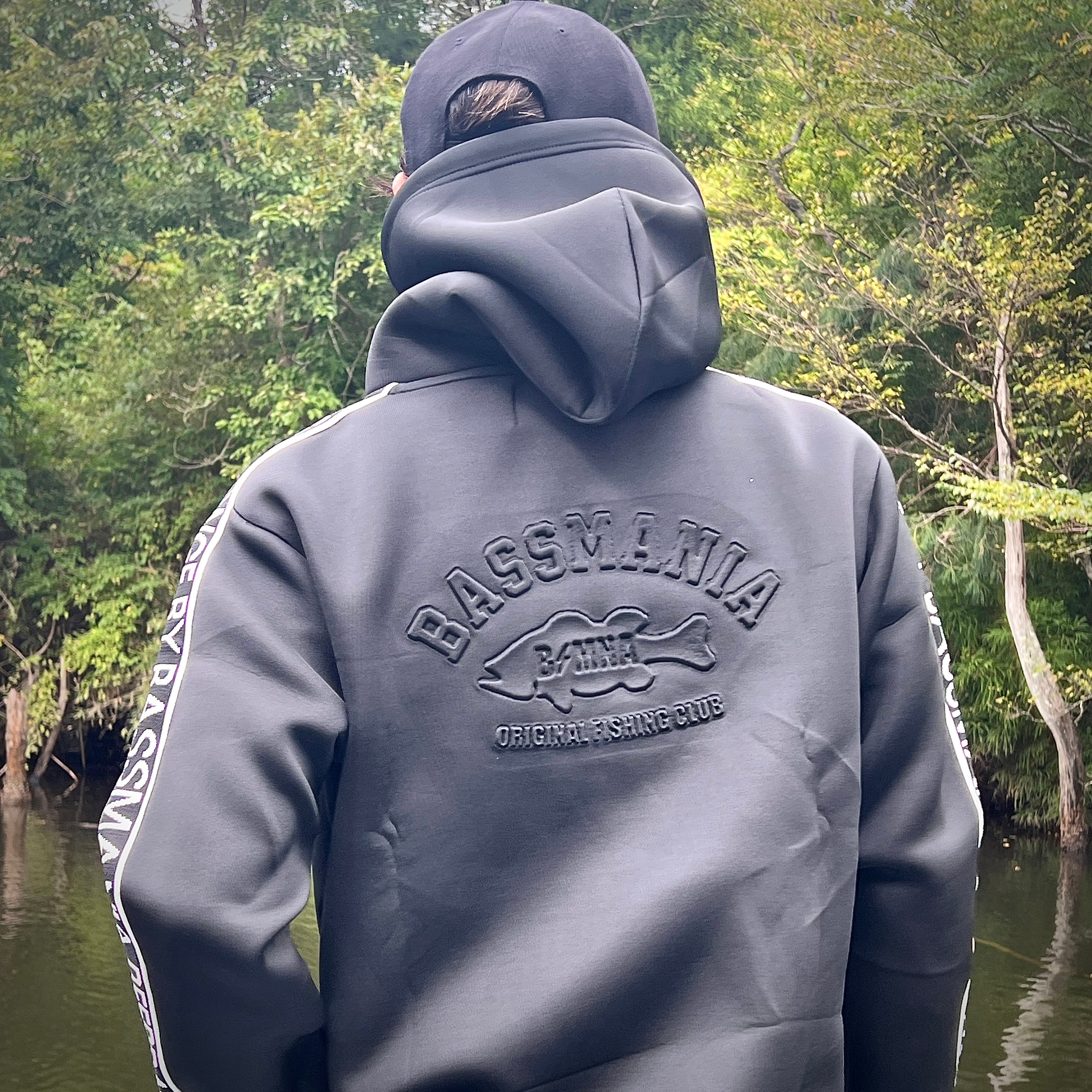 Emboss Logo Sponge Bonding Zip ［BLK］［LIMITED］ | bassmania.jp
