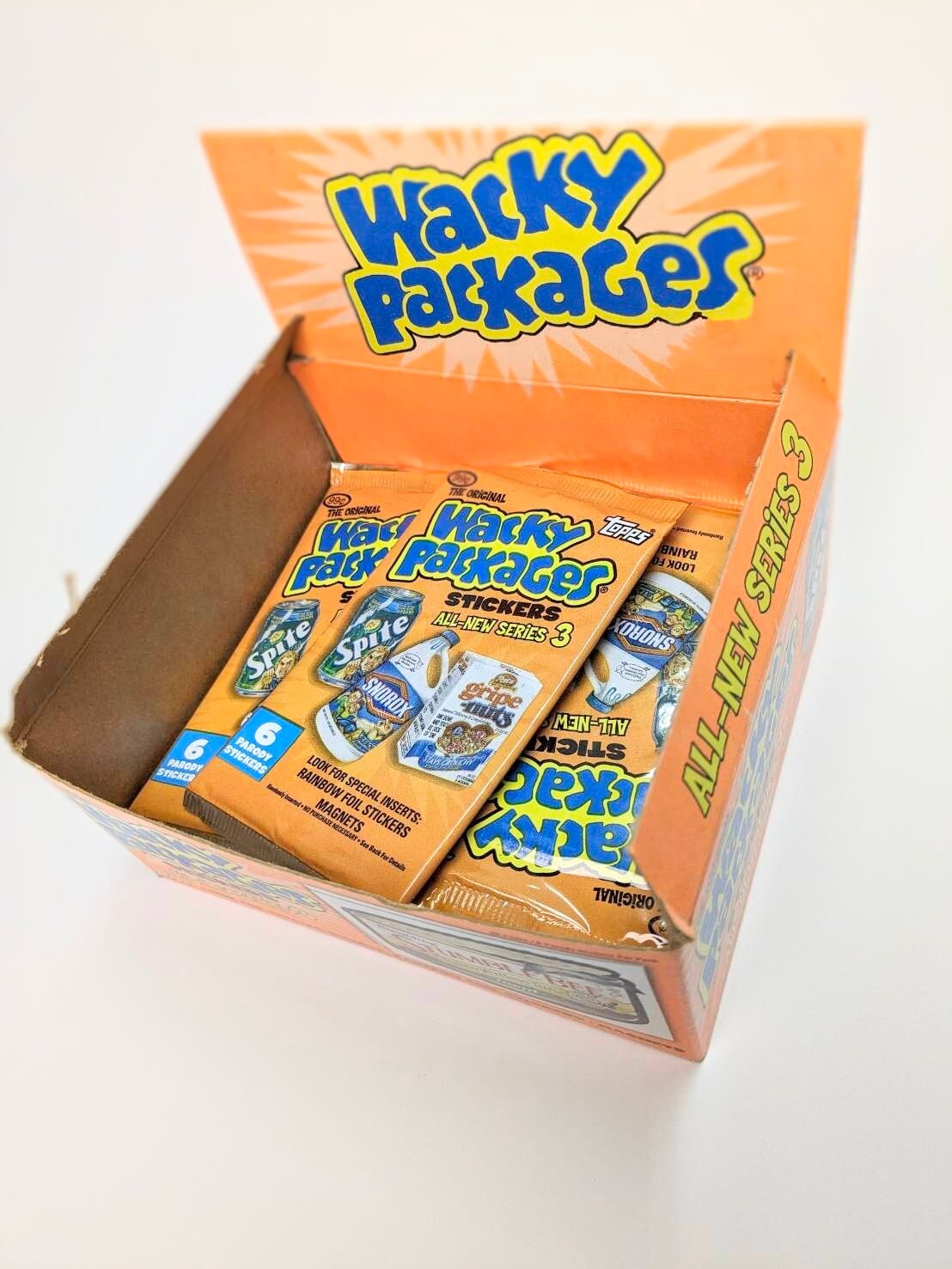☆送料無料！☆2005年製 Topps【 ワッキーパッケージ（Wacky Packages）Series 3 】  VINTAGE ステッカー単品 （1個=6Sticker）〚アメリカン雑貨 アメトイ〛