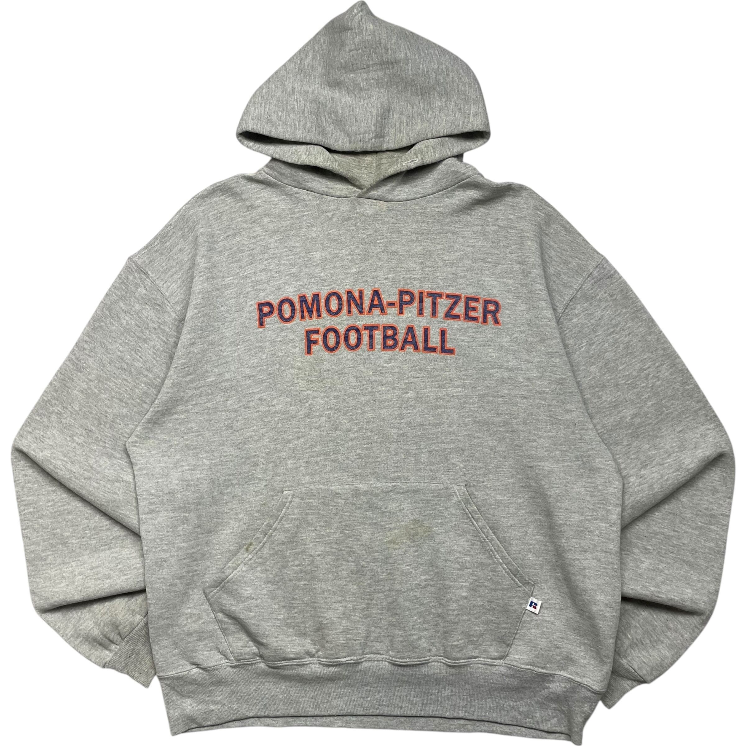 《L》 russell athletic ラッセルアスレチック スウェット パーカー プリント グレー 90年代 vintage no.7052