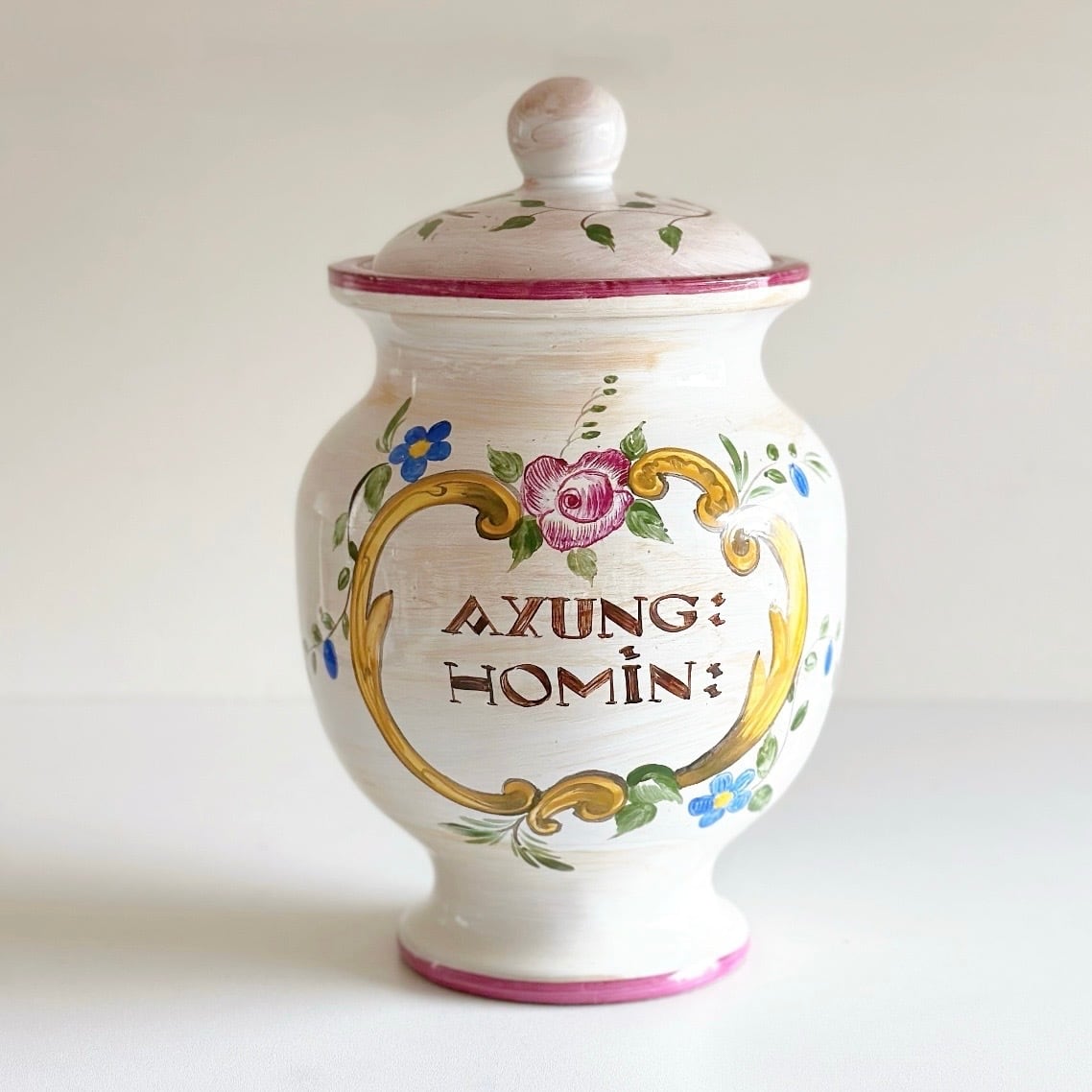 フランス アンティーク ファーマシーポット 薬瓶 Paris Ernenwein Pharmacie Pot ファーマシーポット （フランス） | ぽわにえ