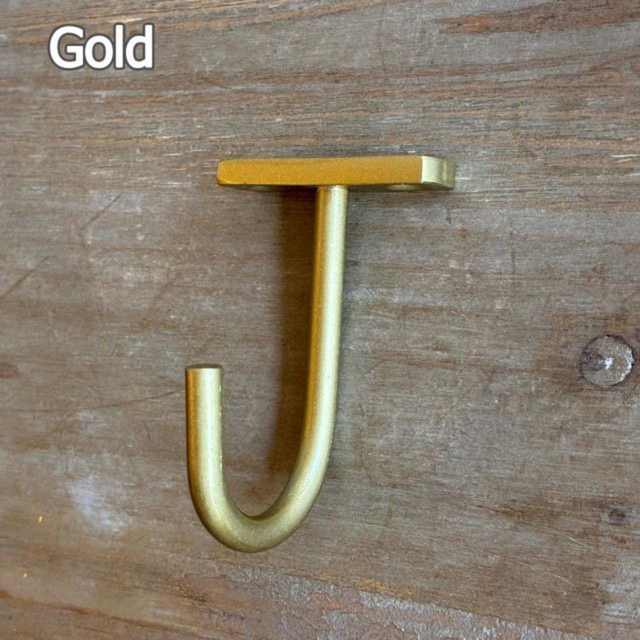 India Iron hanging hook 2color　インド　アイアンハンギングフック　全2色　ブラック　ゴールド　DIY　収納　ハンギング　鉄物　壁掛け　ポールフック　ウォールフック　シングルフック　照明　観葉植物