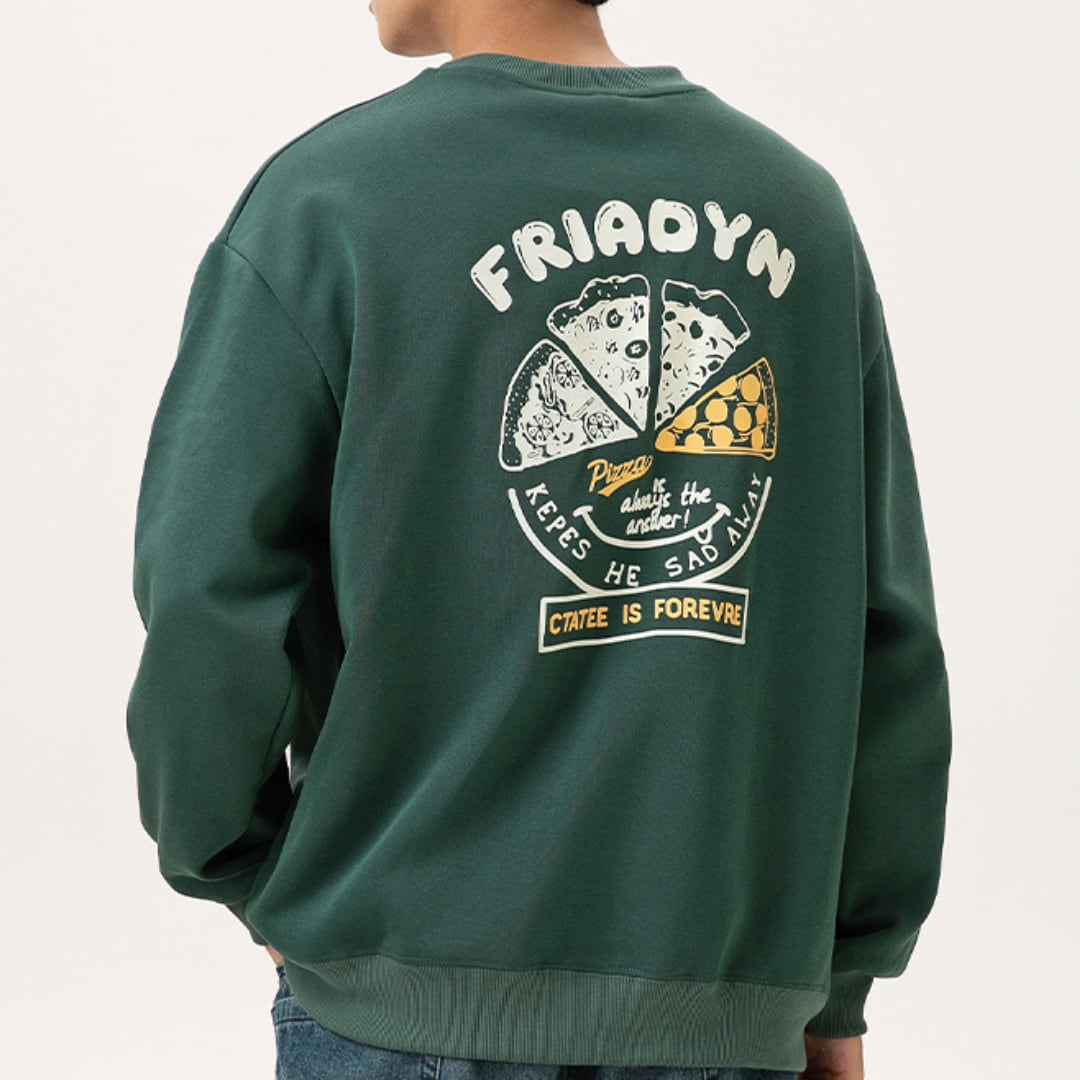 クルーネックドロップショルダートレーナーA18352