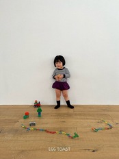 【取寄】EGG TOAST ｜パンプキンパンツ（ワッフルフラワー）｜秋服｜韓国子供服｜26/AT