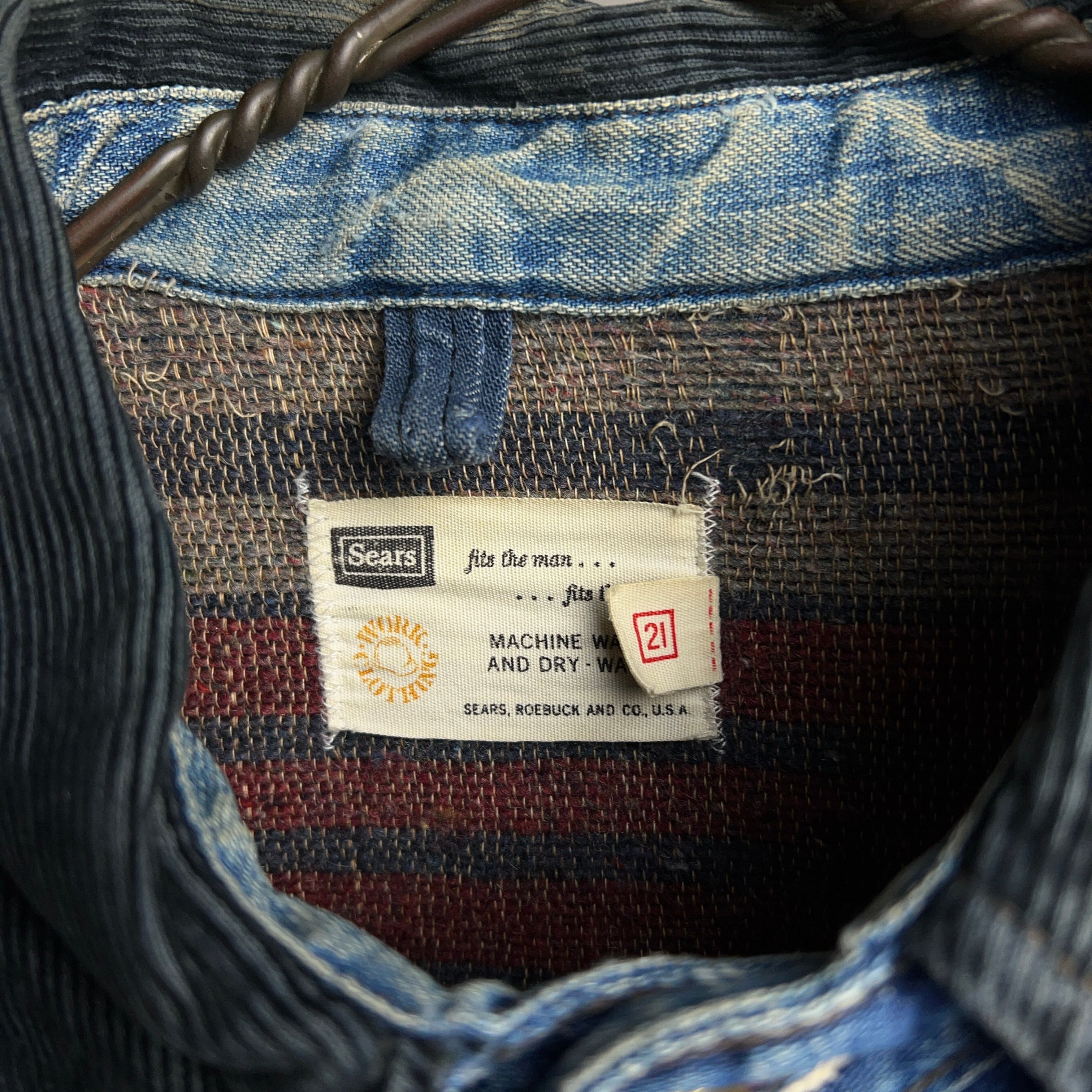 1960's Sears Lined Denim Coverall Jacket 60年代 シアーズ 1960's Sears Lined Denim Coverall Jacket 60年代 シアーズ
