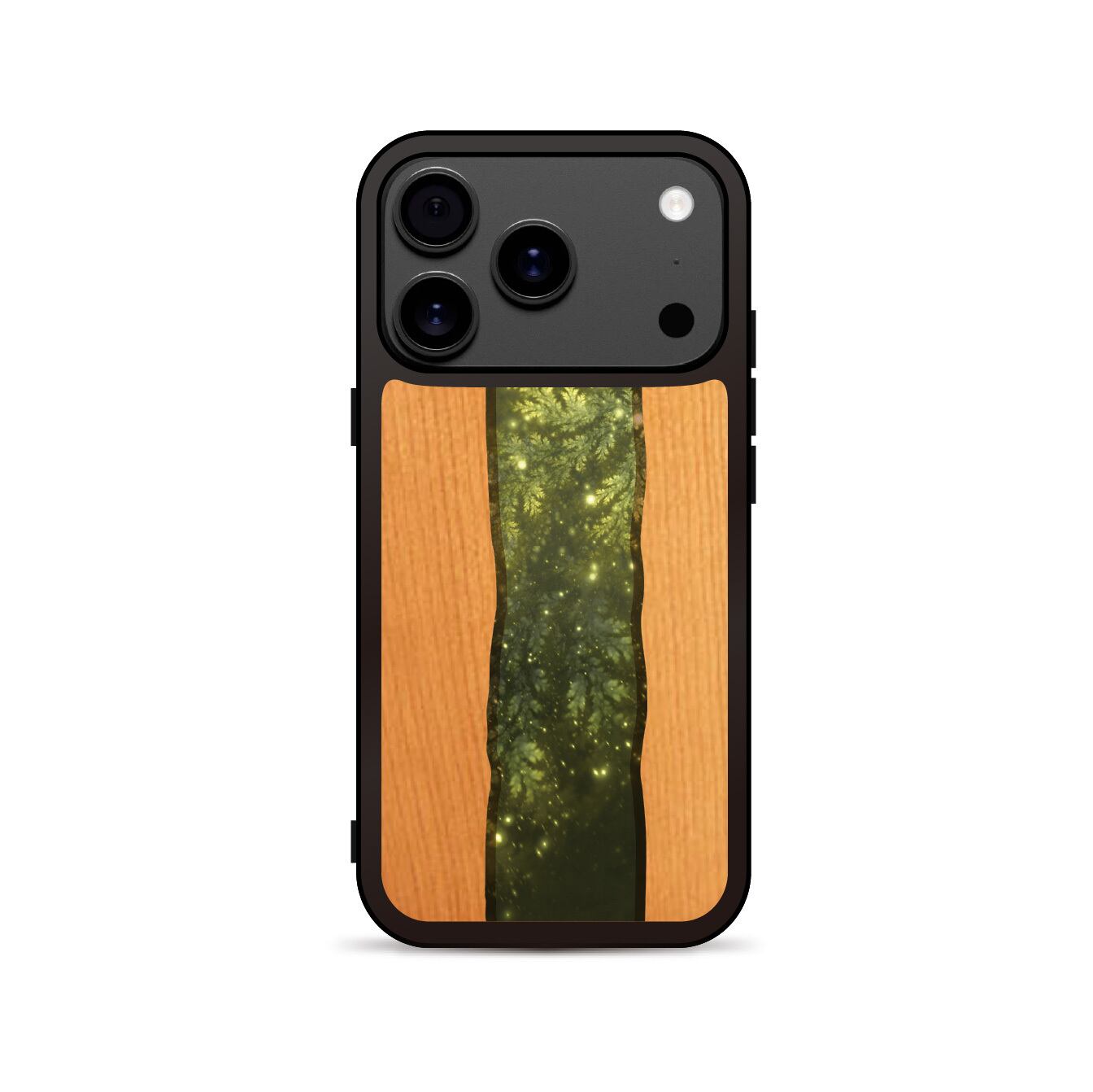 静翠 - 和風 モダンウッドiPhoneケース / 天然木【23-24AW】 | 紫乃二