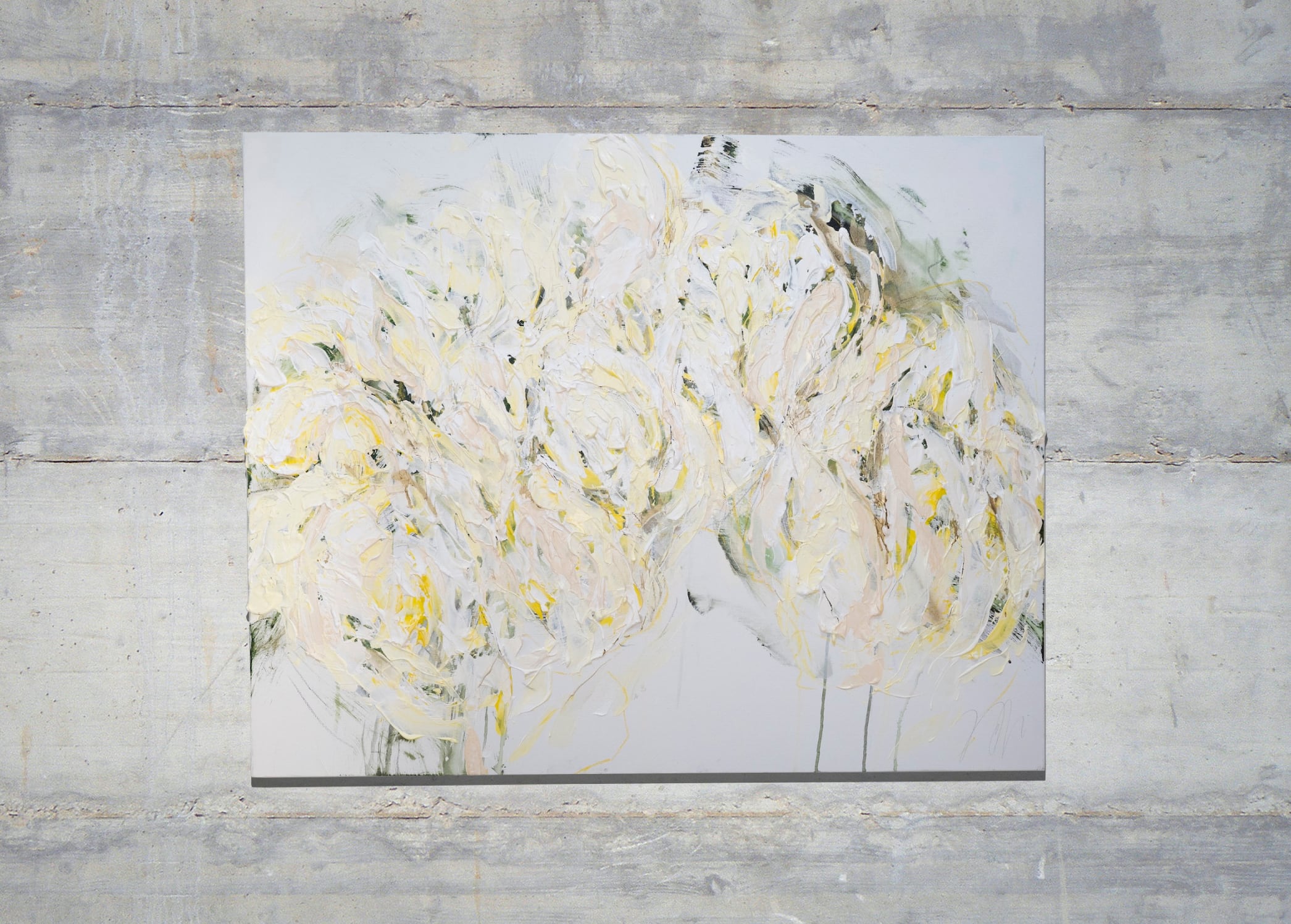 Flowers / 黄色い花をテーマにした現代アート作品 絵画販売