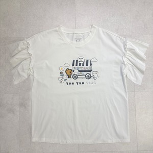 【Yum！Yum！DONUT WAGON】Nanukのドーナツスタンド フレアTシャツ