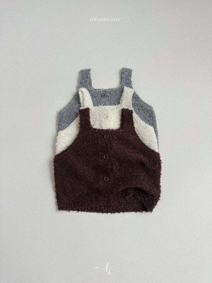 【予約】atomeme  Ecru knit vest