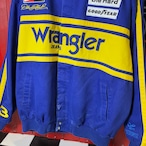 CHASE NASCAR レーシングジャケットWrangler ラングラー 青黄 フルデコ XL