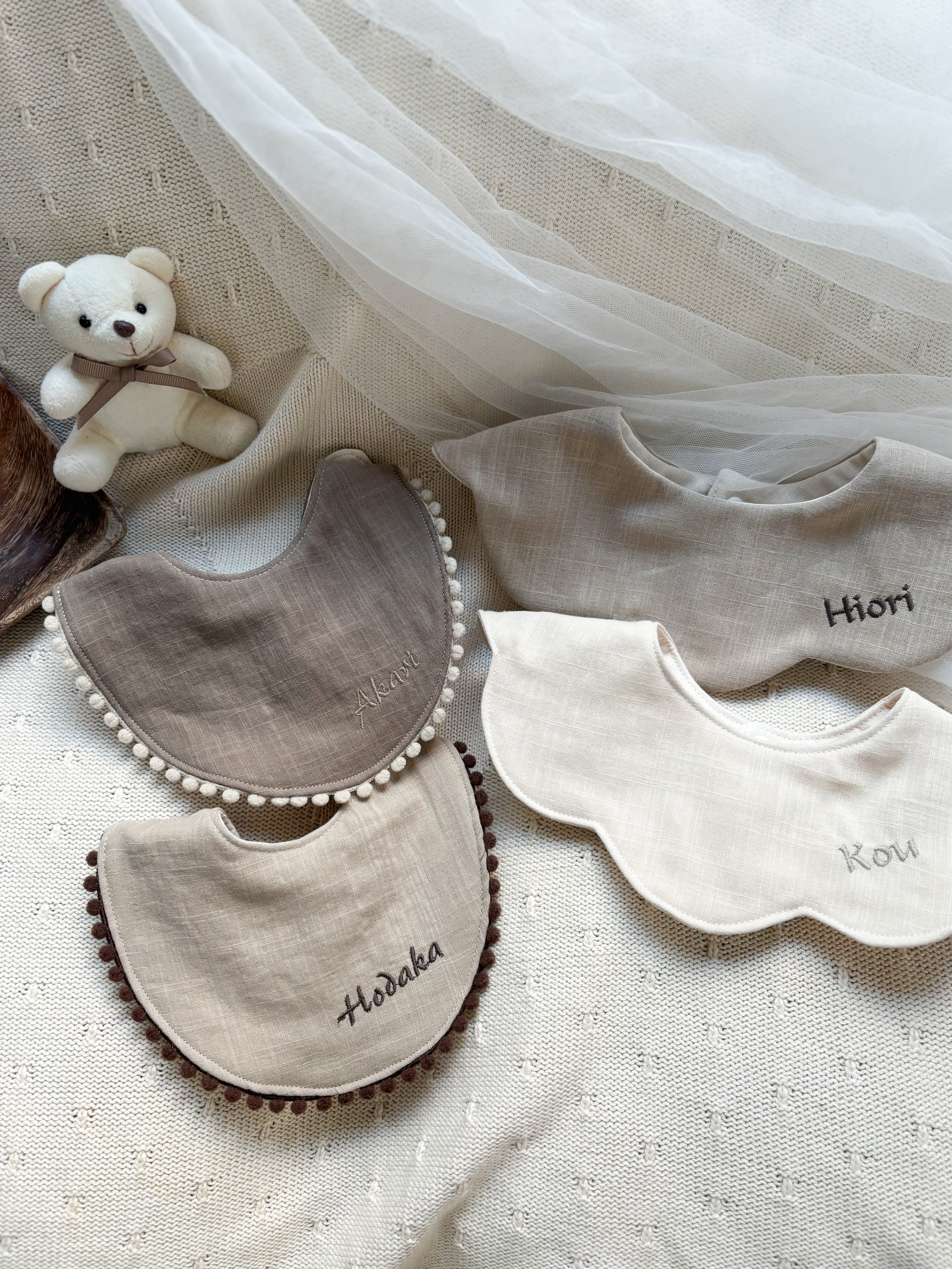 全5色】もくもく花びらスタイ 単品 | Ks room ベビースタイ