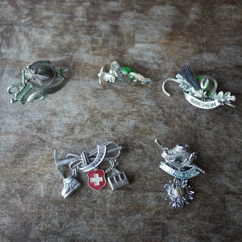 チロルブローチ メタルブローチ ドイツ B