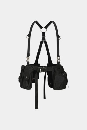 [ANDERSSON BELL] NIKA WAXED UTILITY POCKET VEST awa600w(BLACK) 正規品 韓国ブランド 韓国通販 韓国代行 韓国ファッション ANDERSSONBELL アンダーソンベル 日本 店舗