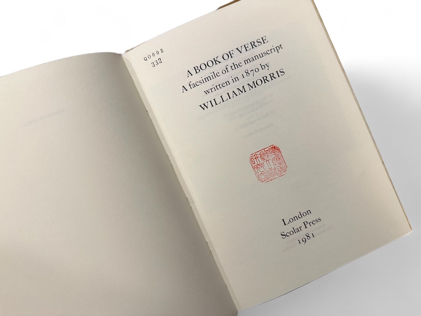 SL182】A Book of Verse Morris /William Morris | KITAZAWA BOOKSTORE