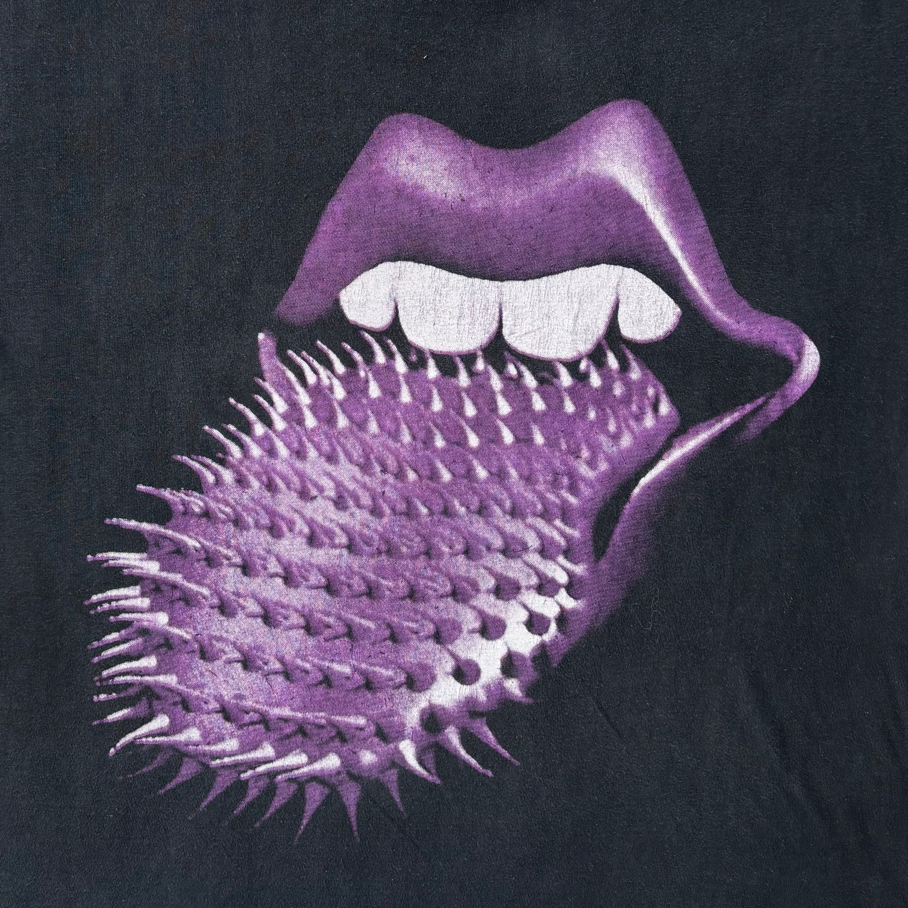 90s Rolling Stones spike tongue ロンT 90s ROLLING STONES BIG SPIKED TONGUE BOOTLEG | AIRIA VINTAGE