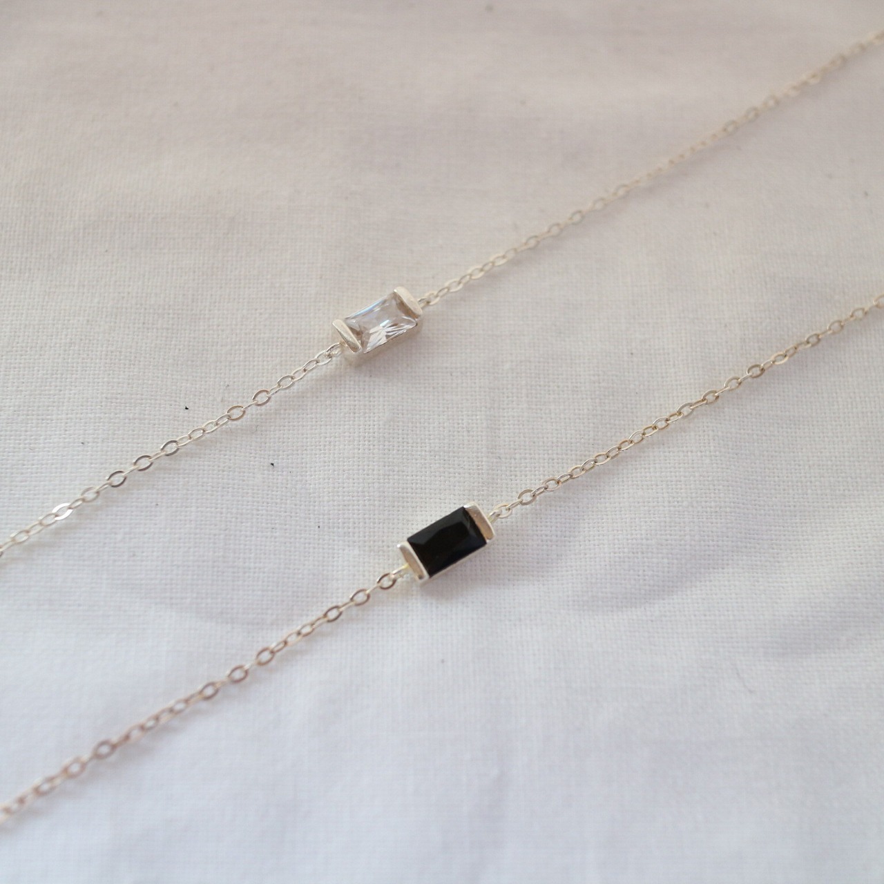 Square zilconia stone bracelet