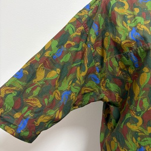 イタリア製 Kucabarra 鳥柄　シャツワンピース