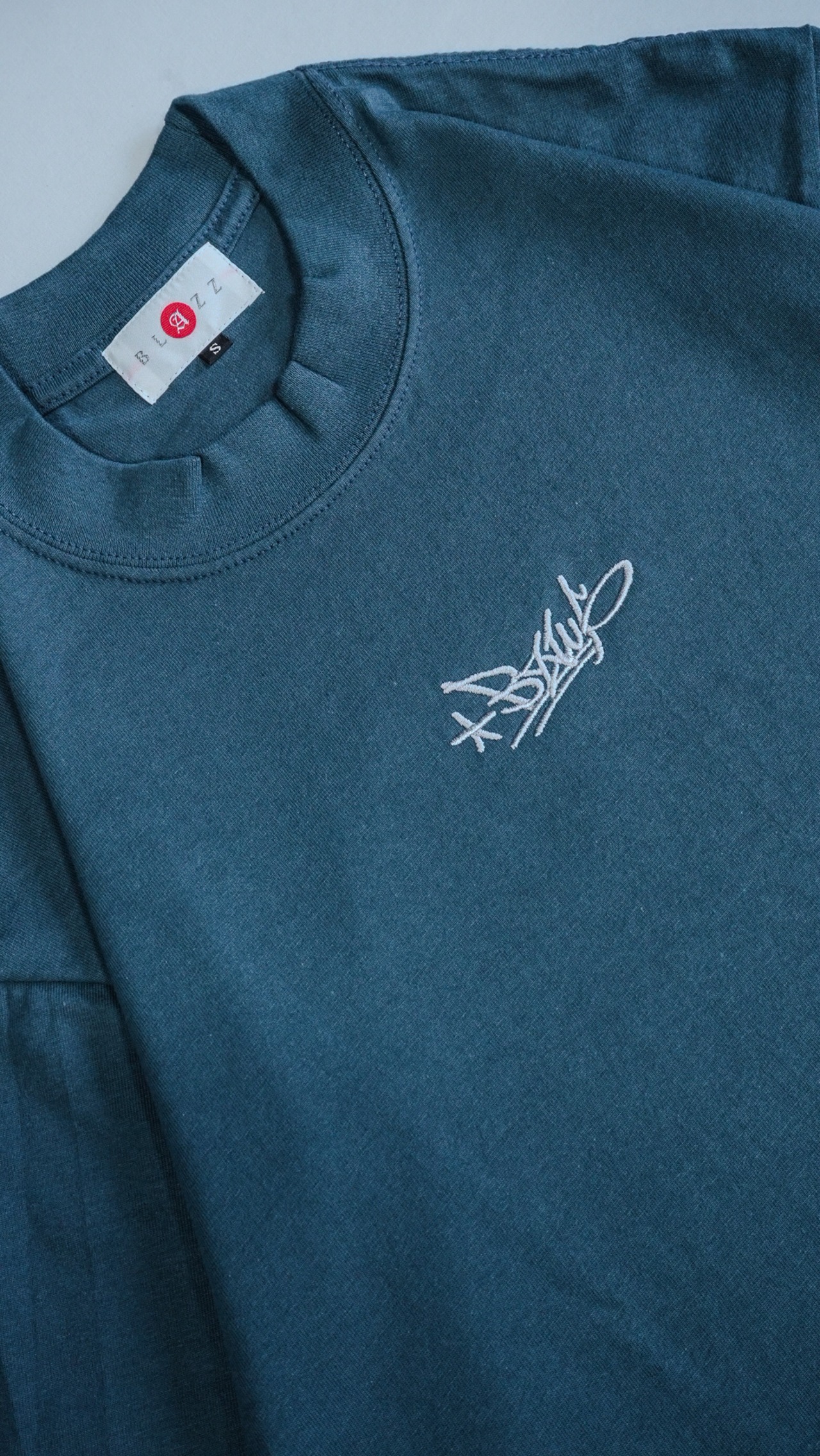 BZWS 7.5oz U.S.A Cotton OverSized T-Shirt [SLATE]