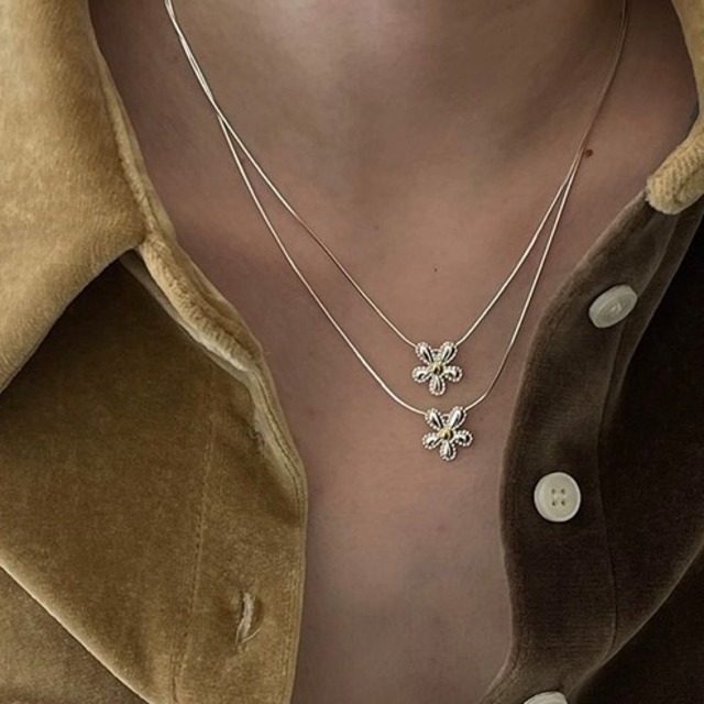 S925 Daisy necklace (N32)
