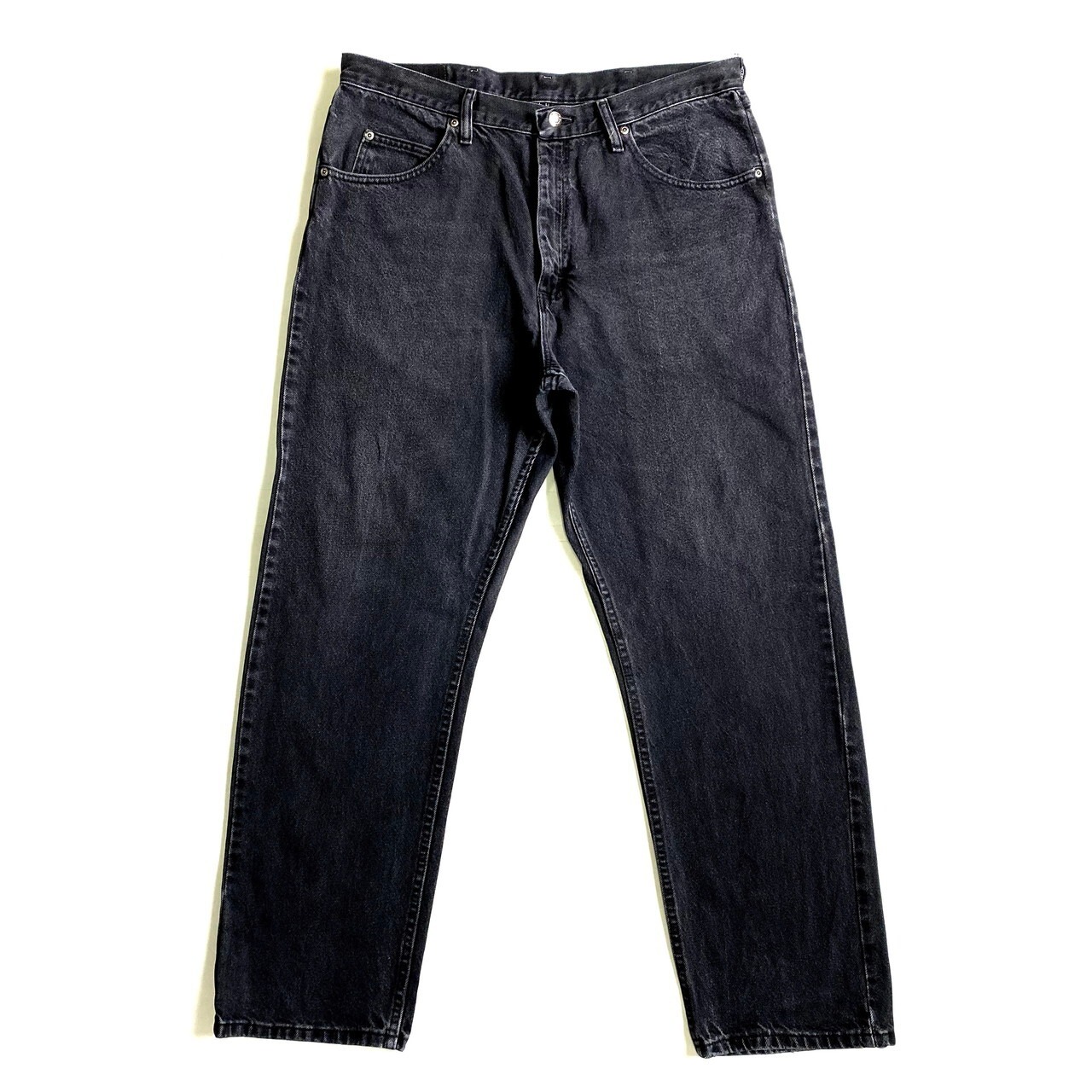 90年代 Wrangler ラングラー ストレート ブラックデニムパンツ 
