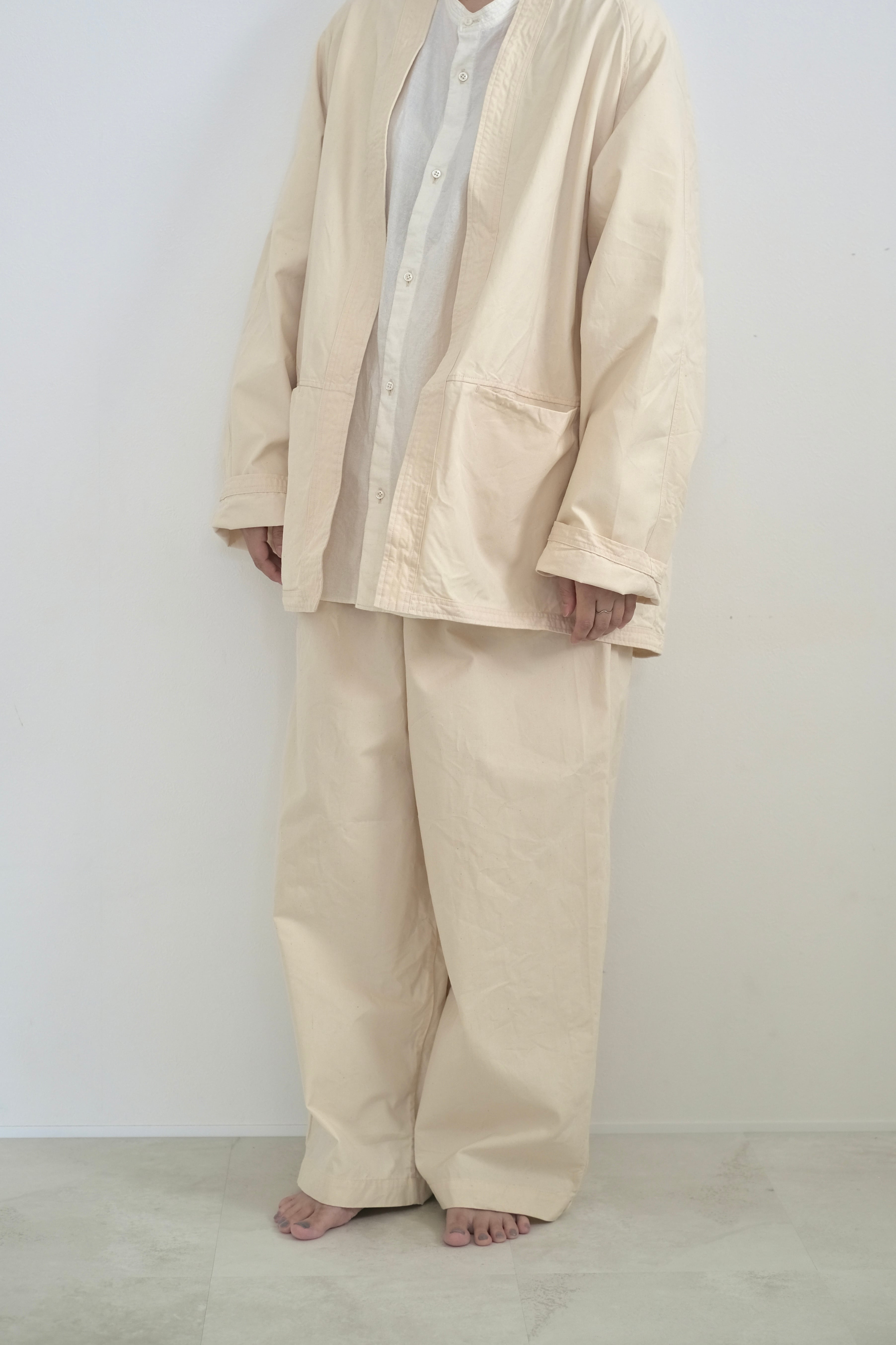 Wide easy pants - Ecru