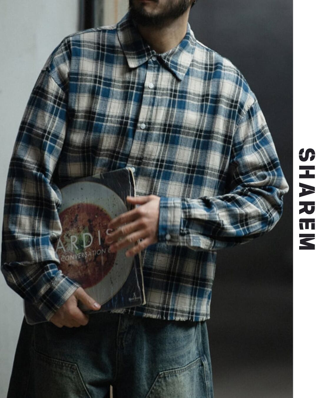 Cutoff Wide Brunel Shirt. B0209