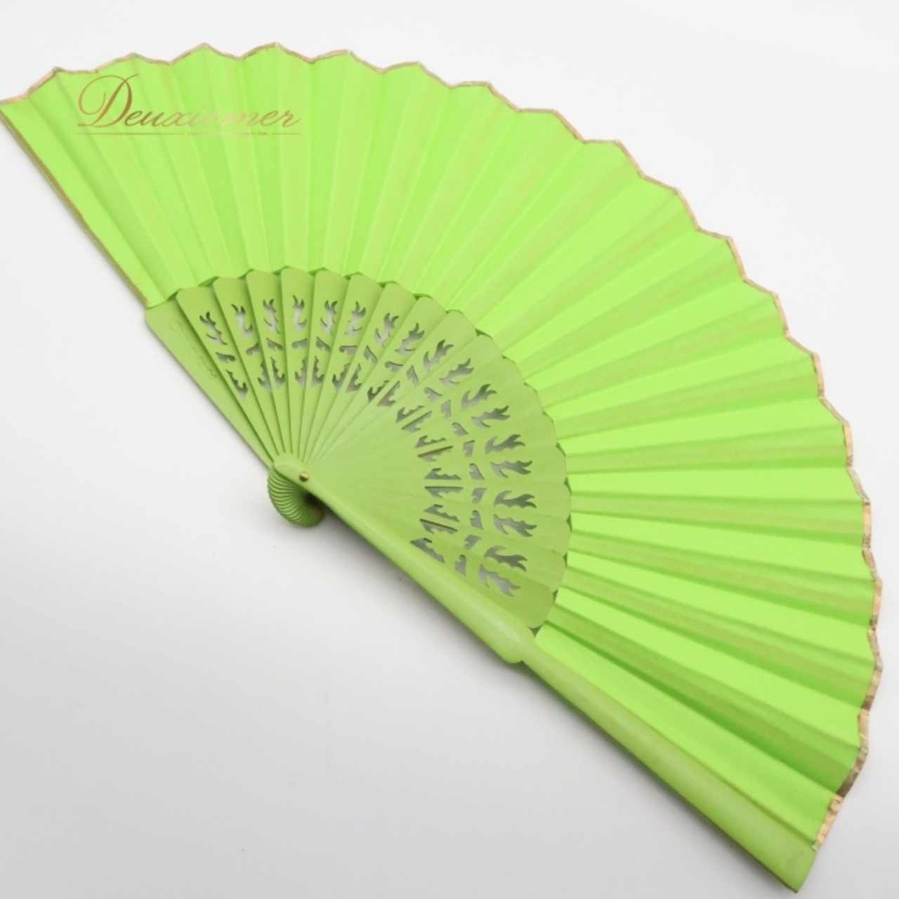 フラメンコ アバニコ 扇子 Abanico Espaol 小物 小道具 32cm グリーン系 黄緑 ゴールド アイテム 練習 舞台 発表会 イベント アクセサリー 黄緑 ゴールド 扇子 ダンス フラメンコ アバニコ 練習用 イベント用 アクセサリー