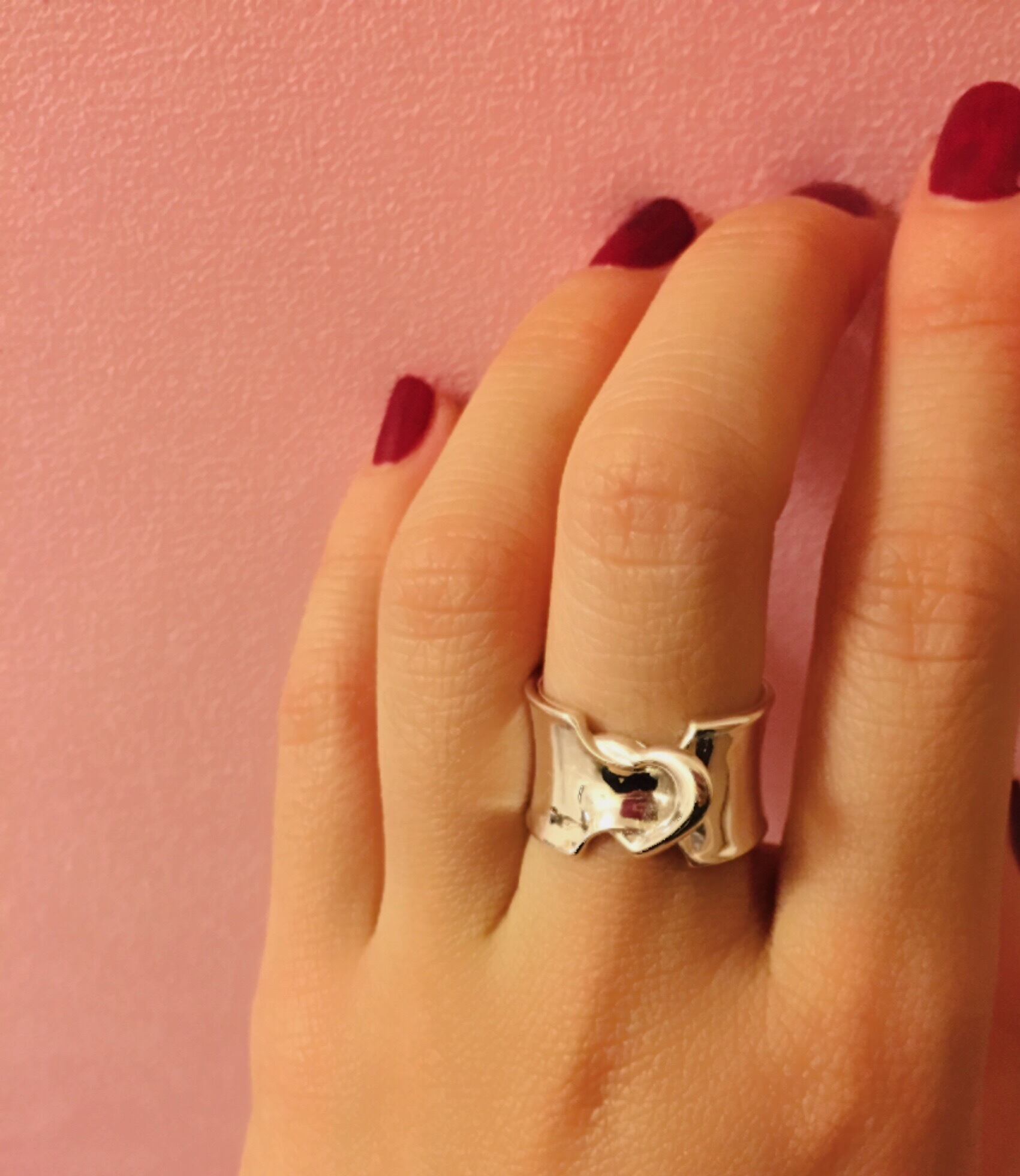 ribbon LOVERING.幅広 SILVER925 #00614-sv りぼんラブリング幅広  