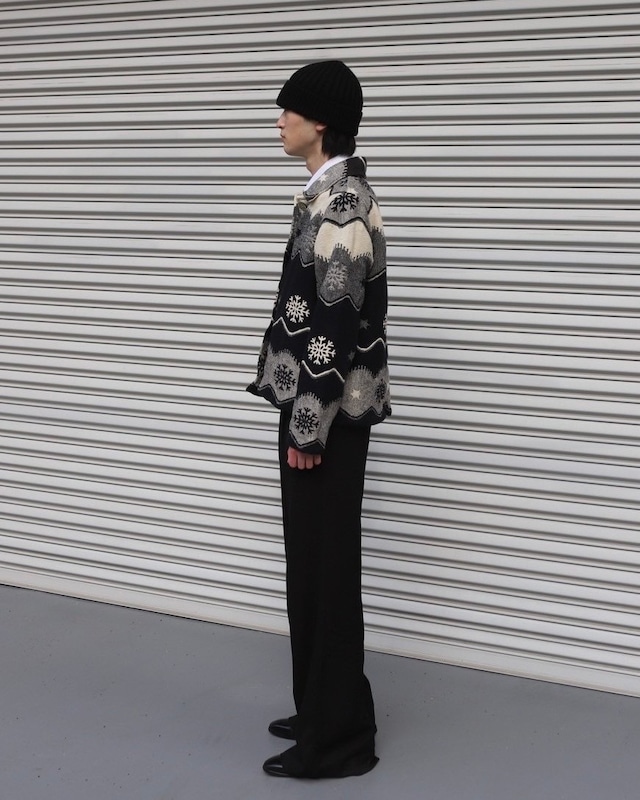 jacquard Nordic blouson