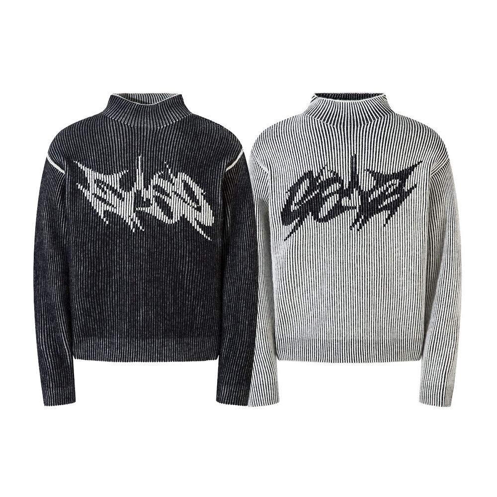 tpablow着用 1989studio ニット ストリート リバーシブル セーター T1898 | wshot