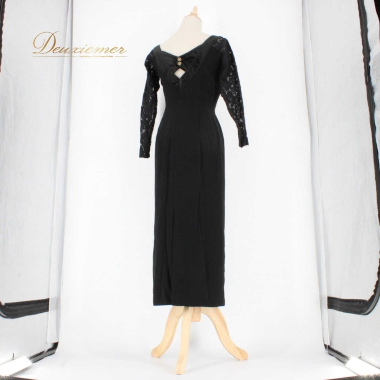 社交ダンス 衣装 スタンダード ドレス ワンピース レッスンウェア パーティドレス フォーマル 黒 Scarlet スカーレット 長袖 ブラック系 レース アーバンブラック 繊細 花柄 洗練 クラシック シック フォーマルウェア ダンスドレス カスタマイズ可能 Mサイズ レディース ベルベット ストレッチ 発表会 レディースファッション 体型カバー ゴージャス