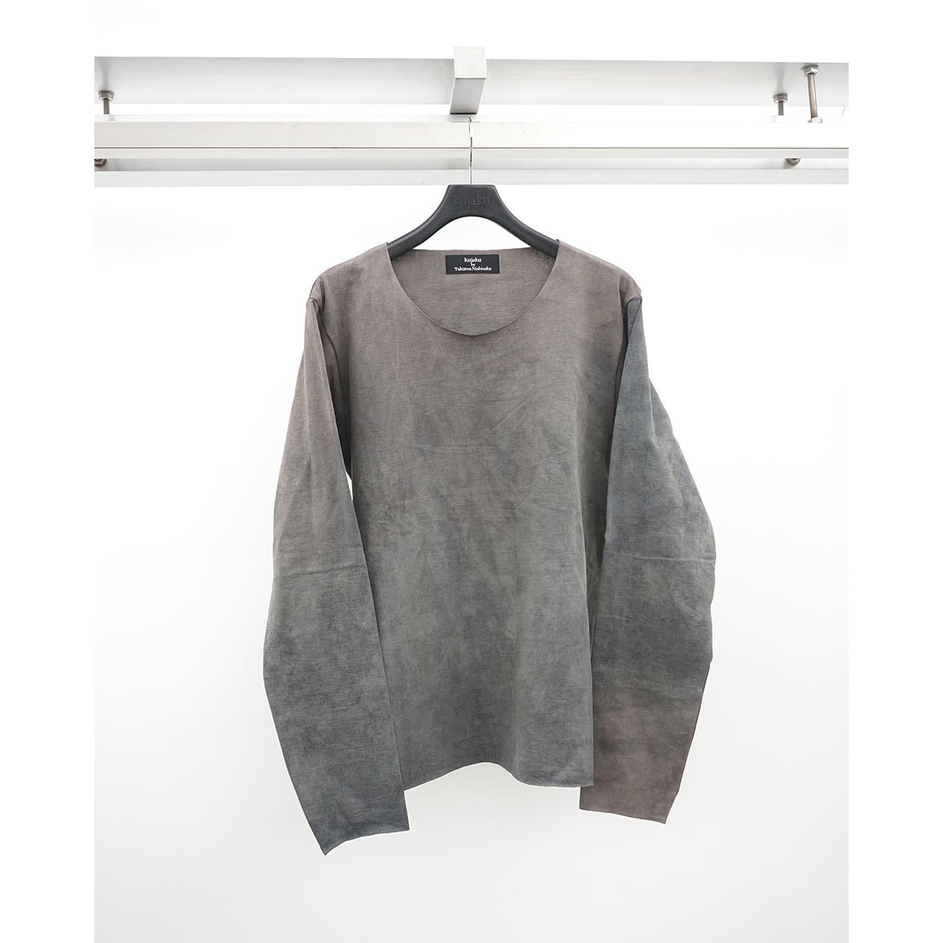 kujaku] (クジャク) K-552-2 special dyed crew neck long sleeve tee