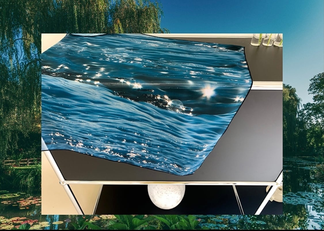 05. small waves 65-65cm / マルチクロス シフォン ファブリック