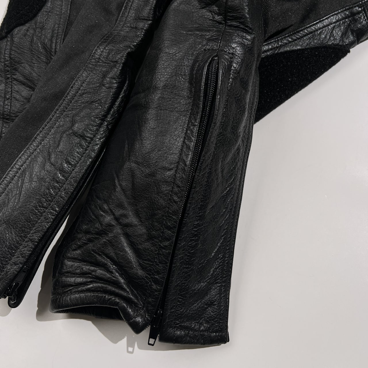 プロテクター入り sraimoto スライモト 本革 レザー パンツ サイズ 36 /ブラック系 ライディング レーシング バイク ツーリング ライダース