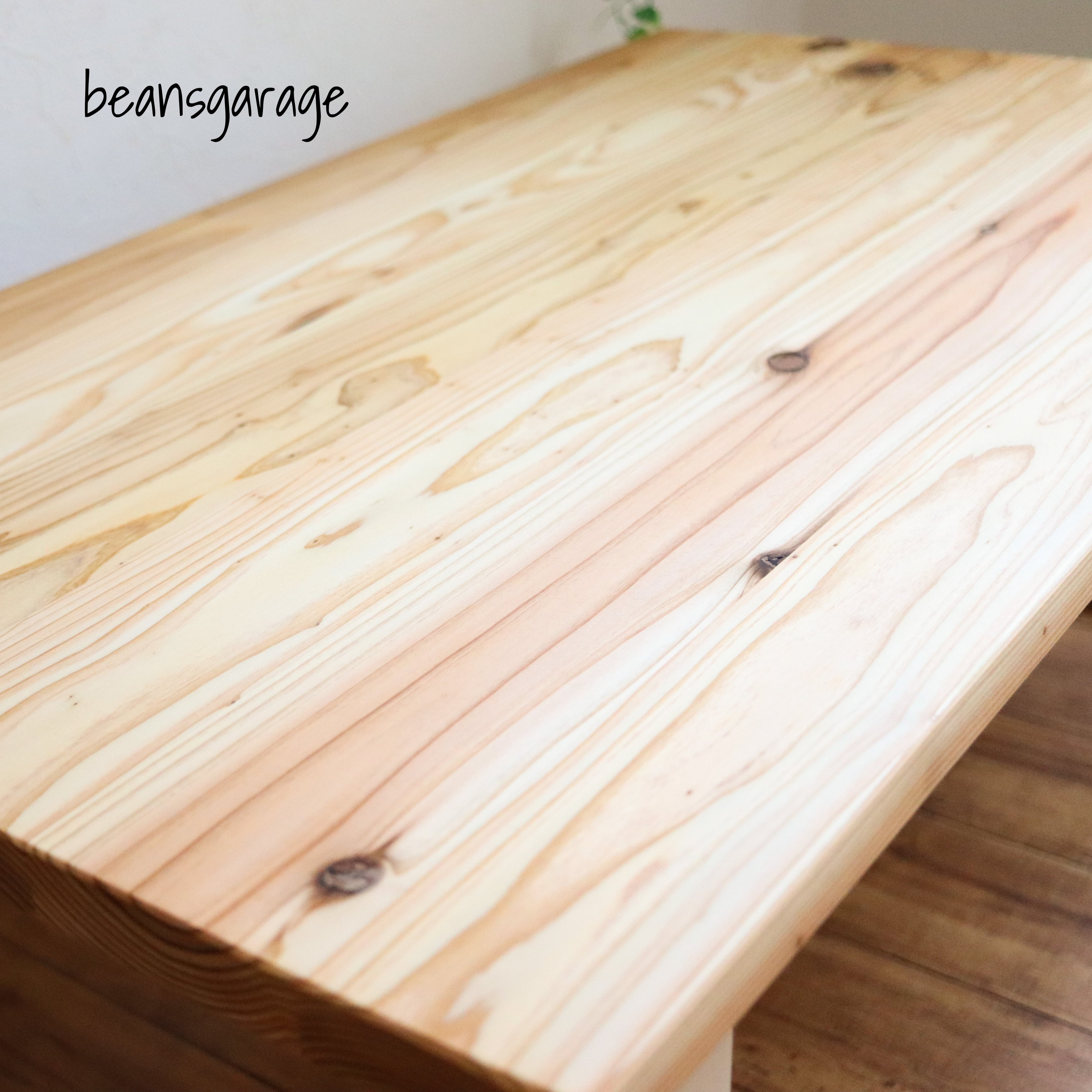 ローテーブル 90×50 国産杉 カフェテーブル 無垢材 コーヒーテーブル