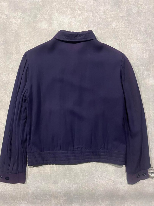 50s ナス紺 レーヨンギャバ リバーシブルジャケット | CHASE 