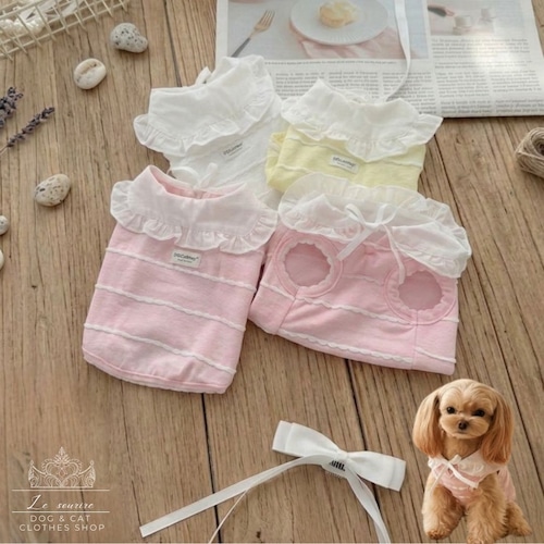 予約【№B05191】ラインドネック パステルカラーワンピ(4カラー)