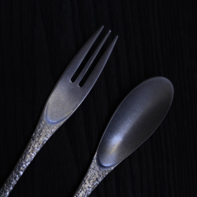 AS デザートフォーク＆スプーン シルバー