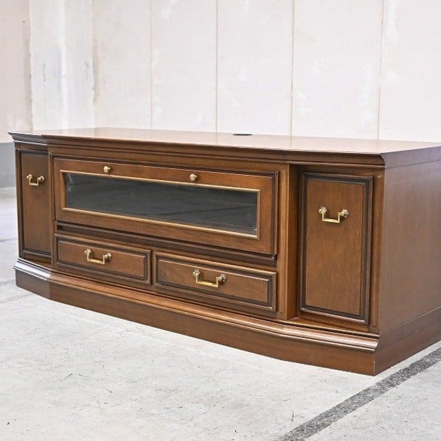 マルニ 48万「地中海ロイヤル/ROYAL」TVボード テレビ ロー 台 収納 リビング ビーチ材 トラディショナル maruni【中古家具/中古インテリア/USED家具ユーズド家具/リサイクル】