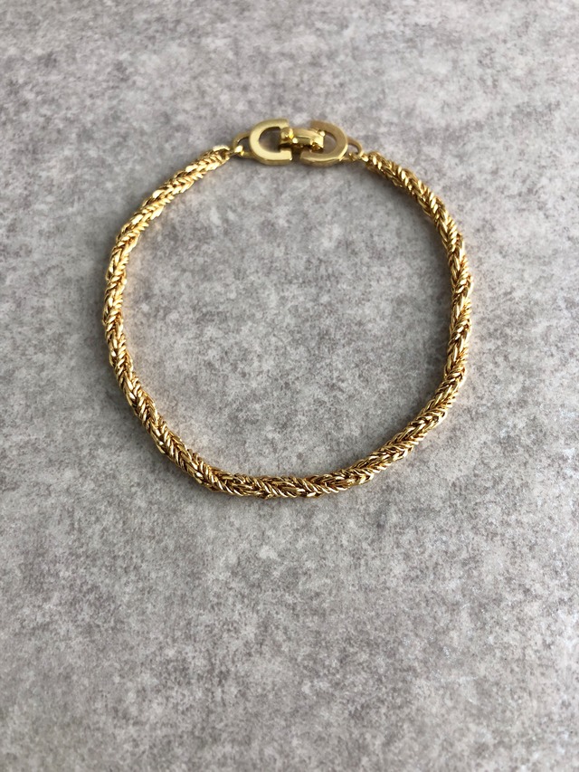 Christian Dior クリスチャン ディオール ブレスレット ゴールド vintage ヴィンテージ オールド pft8gw
