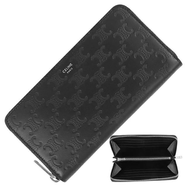 Unused CHANEL シャネル 長財布 カンボンライン カーフレザー 