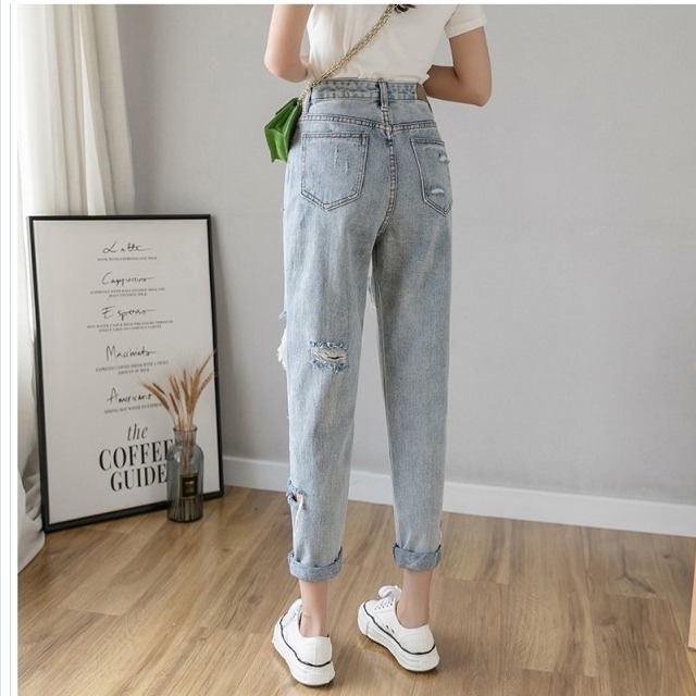 レディース 大きいサイズ 服 大きいサイズ レディース ダメージデニムパンツ クラッシュジーンズ ジーパン クロップドパンツ 3l 4l 5l 6l Basecamp49