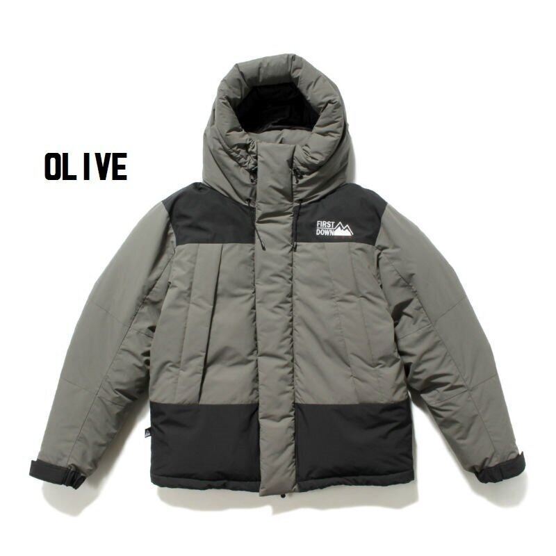 FIRST DOWN ファーストダウン DOWN JACKET HOODIE 2トーンダウン FIRST DOWN ファーストダウン DOWN JACKET HOODIE 2トーンダウン