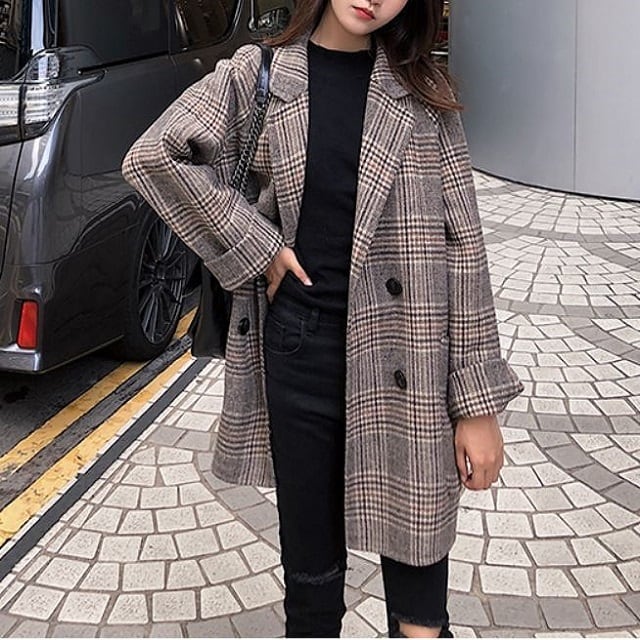 新作 売れ筋 チェスターコート ジャケット ミドル丈 チェック柄