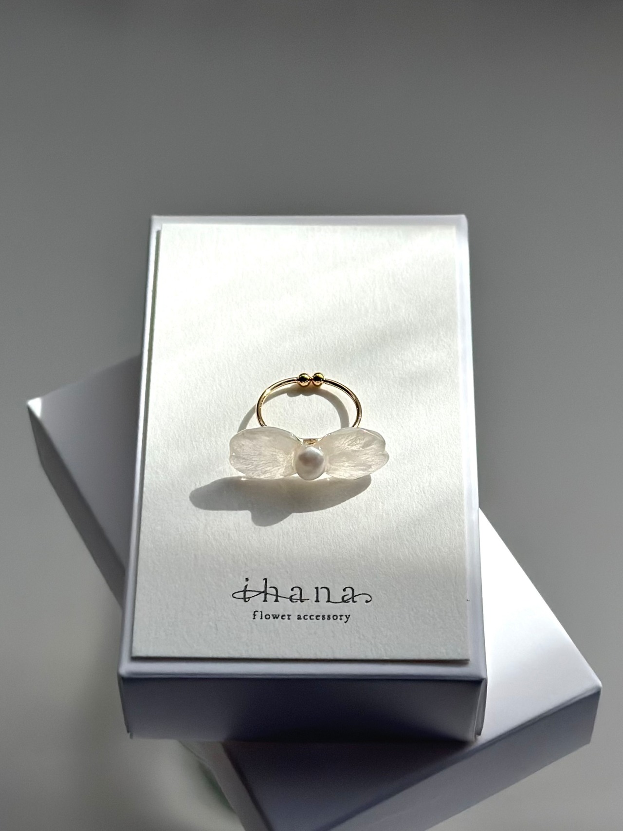 sakura perl petal ring