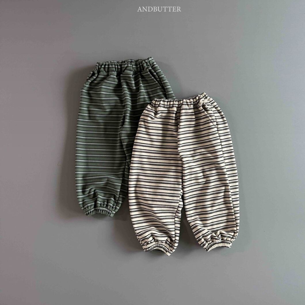 メロ-ストライプパンツ 【andbutter】