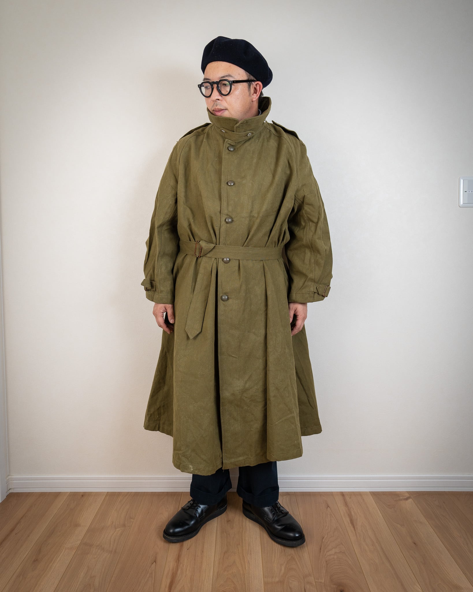 40s French Army M-35 Motorcycle Coat