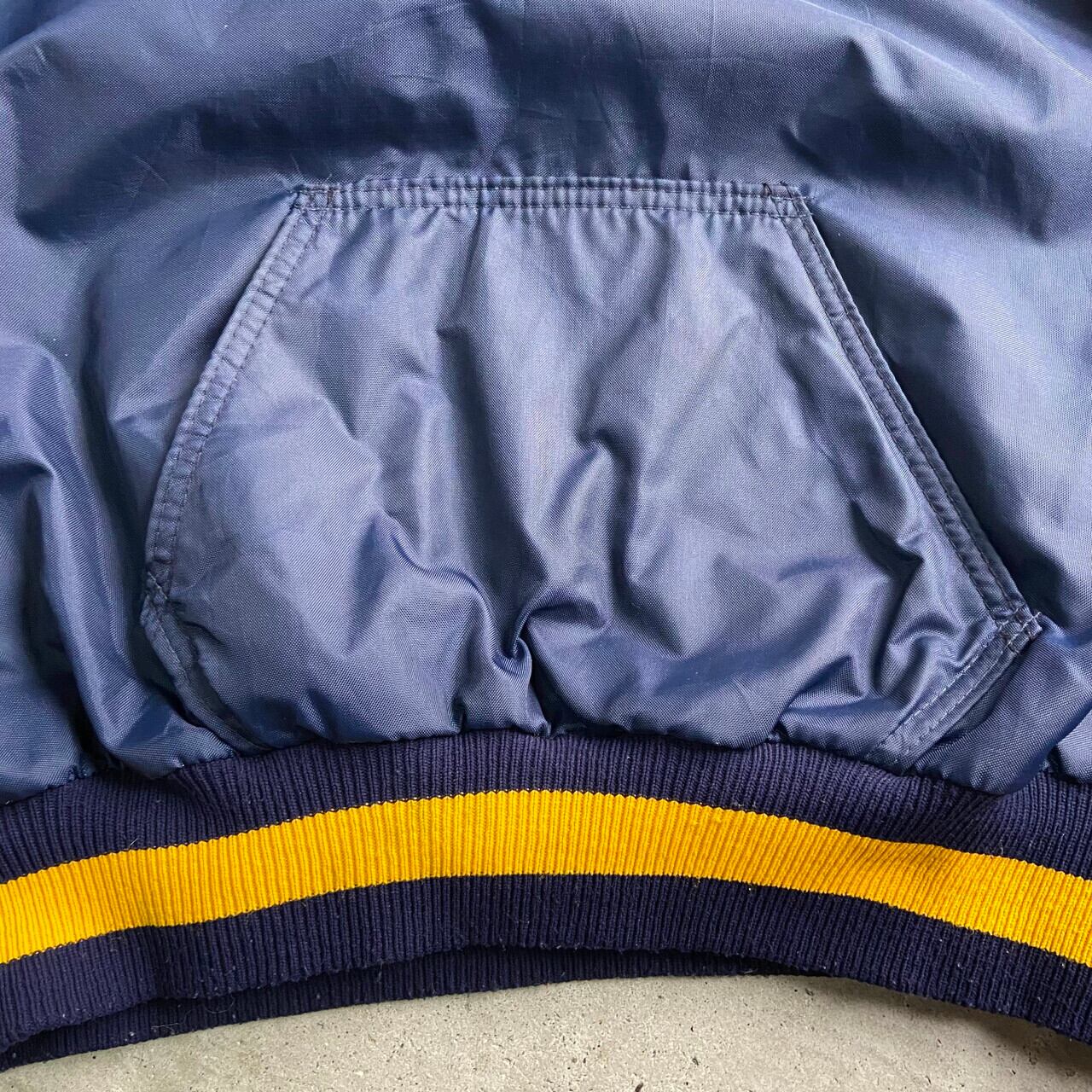 80年代 DeLONG デロング ハーフジップ ナイロンプルオーバースタジャン