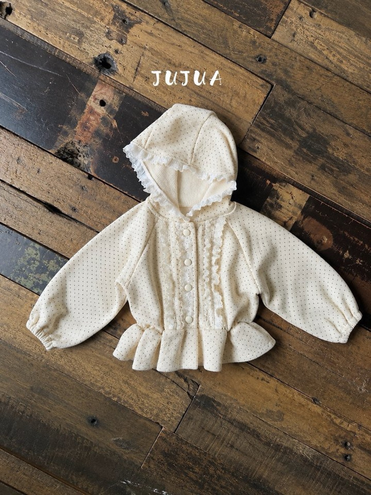 韓国子供服 / JUJUA / 26Autumn / ココ フードジップアップ / 秋服 *XS~XL*