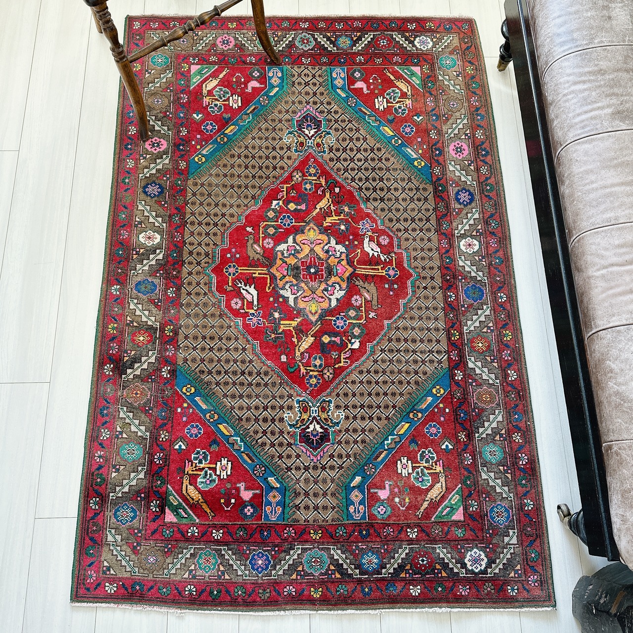 トルコ ヴィンテージラグ TR045 | 東アナトリア | 102cm × 157cm