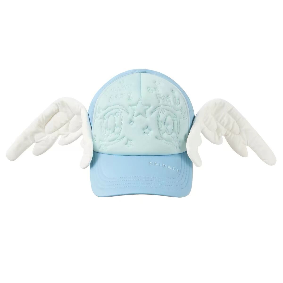 Newjeansハニ着用　CFIERCE wing angel hat ビーニー CFIERCE] Angel Wings Small Point Knit Hat | BYORI